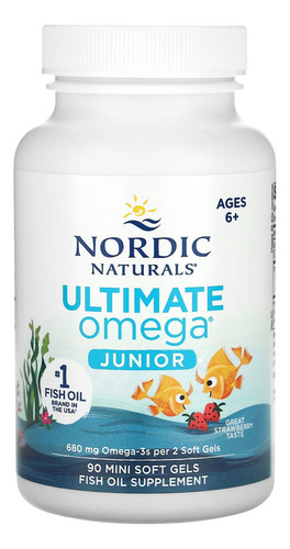 Omega 3 Nordic Naturals Ultimate Omega Junior Niños Frutilla Frutilla