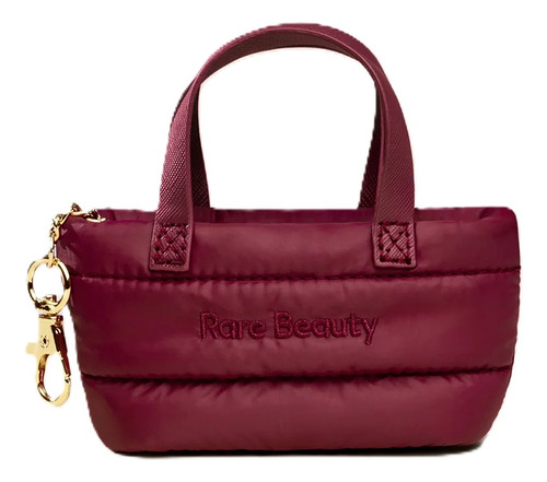 Mini Bolso Llavero Rare Beauty Mini Puffy Tote Keychain Color Merlot