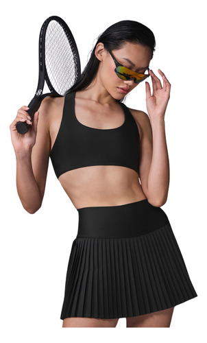 Alo Yoga Pollera Grand Slam Tennis Skirt Negro Grand Slam L - 12