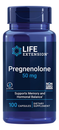 Suplemento Hormonal Life Extension De 50 Mg De Pregnenolona