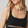 Alo Yoga Top Negro Slit Bra Negro Slit Bra S