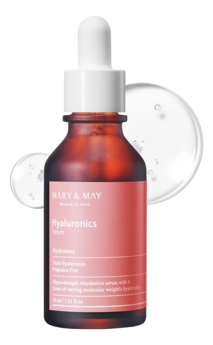 Mary & May Serum Hyaluronics Serum Hipoalergénico - 30ml Todo Tipo De Piel Día/noche