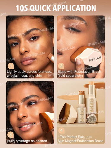 Sheglam Skin Magnet High Coverage Foundation Stick Base Nude