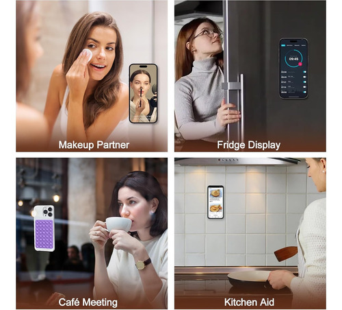Sopapa Soportes De Silicona Telefono Con Agarre Adhesivo Lavanda Ventosas De Doble Cara