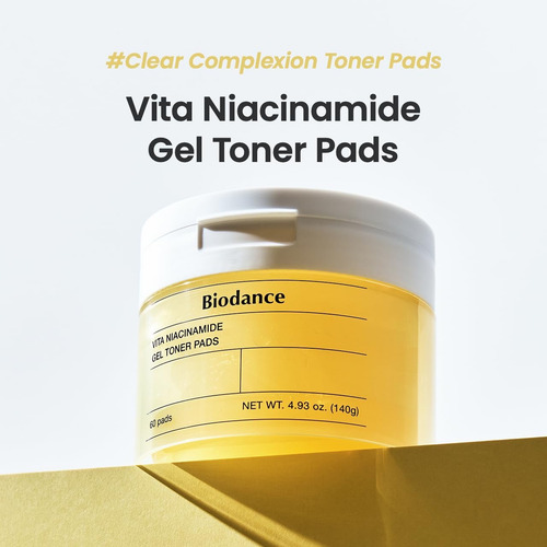 Biodance Vita Niacinamide Gel Tonico Pads 60 Almohadillas
