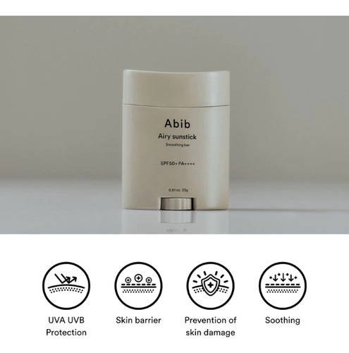 Abib Airy Sunstick Barra Transparente Protector S Spf50+ Pa