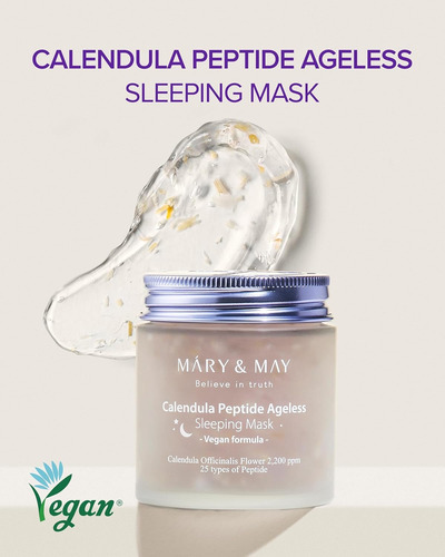 Mary&may Antiedad Con Péptido De Caléndula Sleeping Mask Todo Tipo De Piel