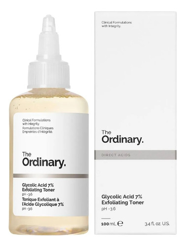 The Ordinary Tónico Exfoliante De Ácido Glicólico 7% - 100ml Momento De Aplicación Noche Tipo De Piel Normal