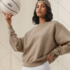 Alo Yoga Campera Accolade Crew Neck Buzo Marrón Claro M - 8 Accolade Crew Neck