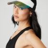 Alo Yoga Gorra Visor Solar - Original Blanco Talle Unico Airlift Solar