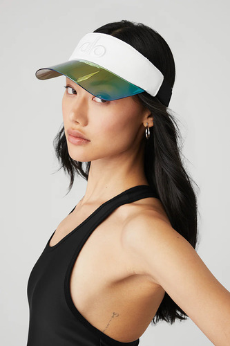 Alo Yoga Gorra Visor Solar - Original Blanco Talle Unico Airlift Solar