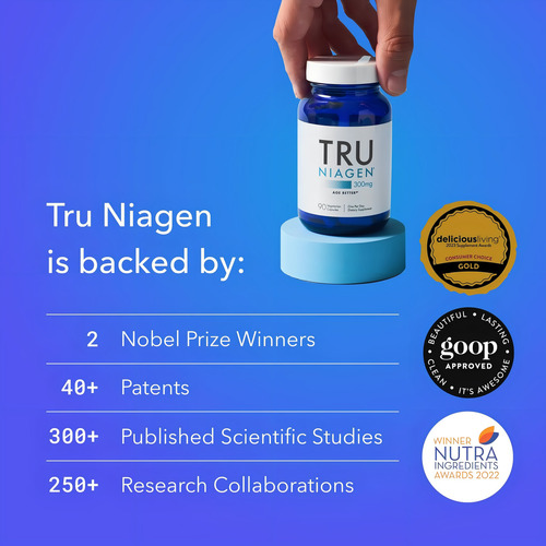 Suplemento Potenciador Nad+ Antienvejecimiento Tru Niagen Sin Sabor
