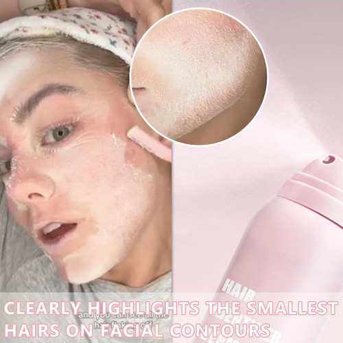 Spray Identificador De Vello Facial Lemonsac Depilación Pr Blanco