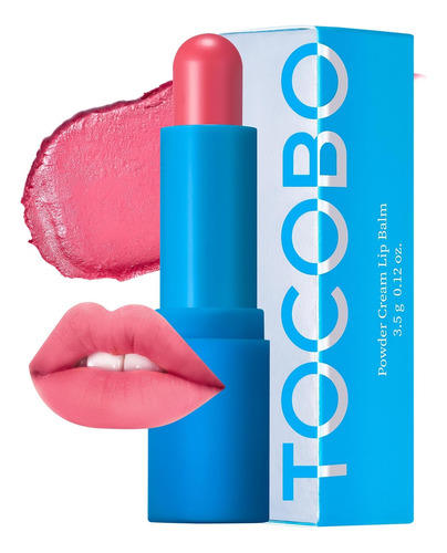 Tocobo Powder Cream Lip Bálsamo Labial Mate Color Rose Peta