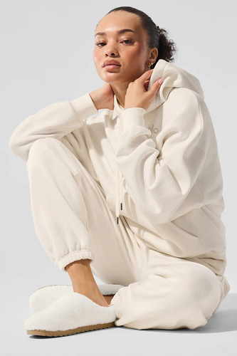 Alo Yoga Campera Chompa, Accolade Hoodie Unisex Blanco S - 4 Accolade Hoodie