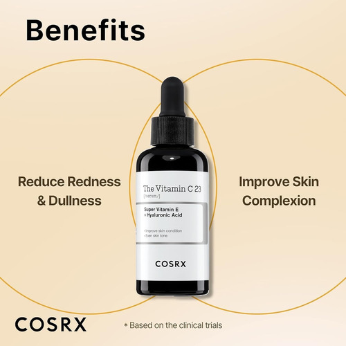Cosrx Suero Puro De Vitamina C Al 23% Con Vitamina E Y Ácido Todo Tipo De Piel Día/noche