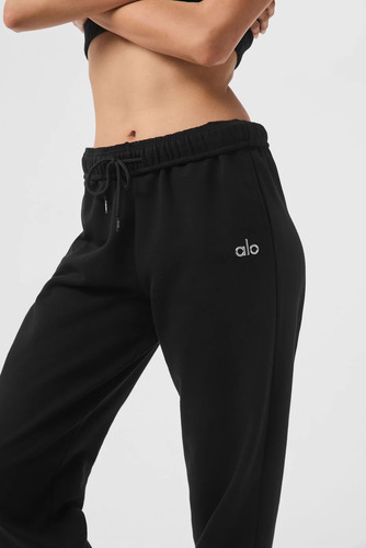 Alo Yoga Pantalón Jogger Deporti Accolade Sweatpant Unisex Negro French Terry Xl - 16