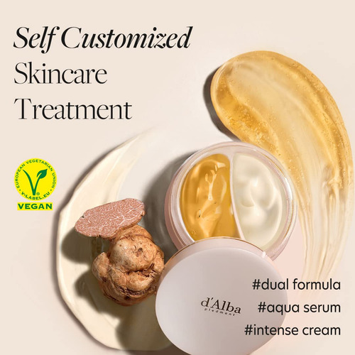 D'alba - Suero Y Crema Facial Doble De Trufa Blanca Italiana Todo Tipo De Piel Día/noche