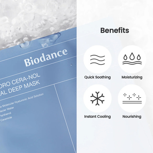 Biodance Hydro Cera-nol Real Deep Mask 4 Piezas Tipo De Piel Normal