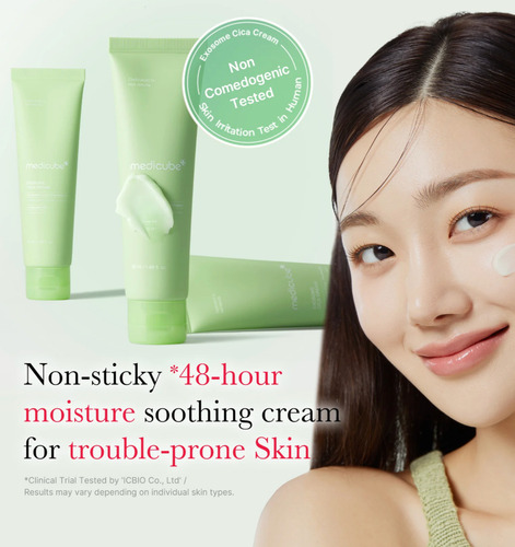 Medicube Exosome Cica Crema Calmante Hidratante Piel Sensibl Sensible Día/noche