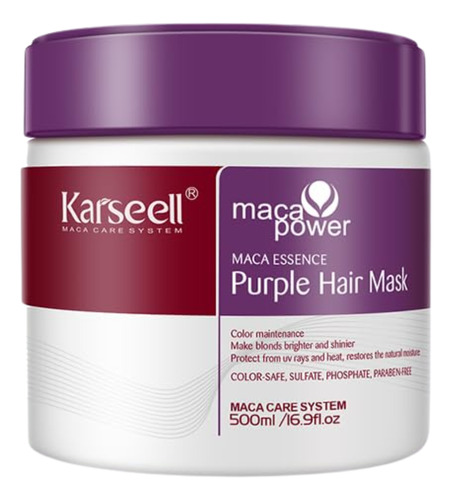Crema Karseell Mascarilla Capilar Morada Profesional Rubio