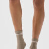 Alo Yoga Medias Unisex Half-crew Throwback Sock Color Beige Marrón Claro M