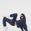 Alo Yoga Pantalón Jogger Deporti Accolade Sweatpant Unisex Azul Marino French Terry S - 4