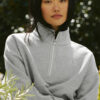 Alo Yoga Buzo Unisex Accolade 1/4 Zip Pullover Estilo Overs S - 4 Gris Claro Accolade 1/4 Zip
