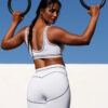 Alo Yoga Calza Airbrush Talle Alto | Modelo Heart Throb Blanco Tecnología Airbrush Fabric 4 - 6