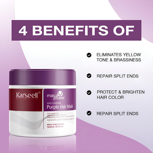 Crema Karseell Mascarilla Capilar Morada Profesional Rubio
