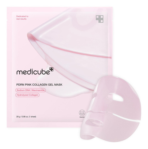Mascarilla Facial En Gel De Colágeno Rosa Medicube Pprn, 28 Ml