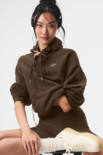 Alo Yoga Campera Chompa, Accolade Hoodie Unisex Marrón Oscuro Xs - 2 Accolade Hoodie