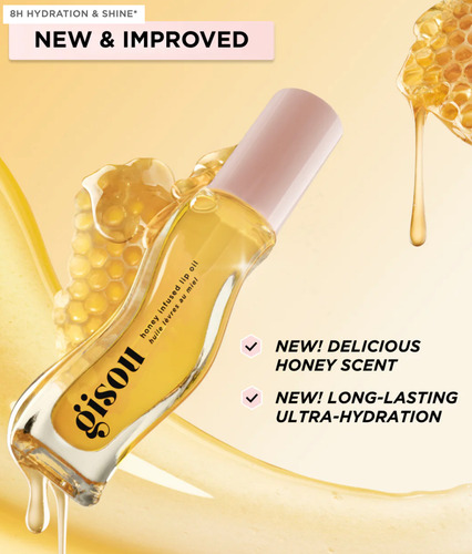 Gisou Honey Inflip Labial Gloss Hidratación Natural Y Brillo Honey Gold