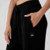 Alo Yoga Pantalon Recto Oversized - Original Negro Scholar Straight M - 8