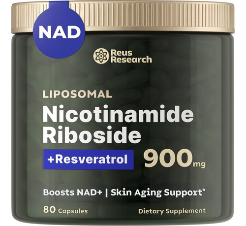 Nad+nicotinamide Riboside 900mg Reus Research Resveratrol.