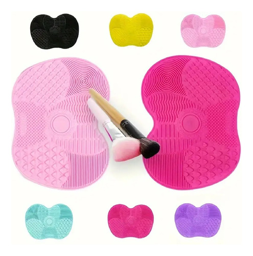 Limpiador De Silicona Para Brochas, Ideal Limpieza Brochas Rosa Chicle