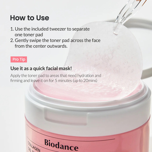 Almohadillas Faciales Tónicas En Gel De Colágeno Biodance