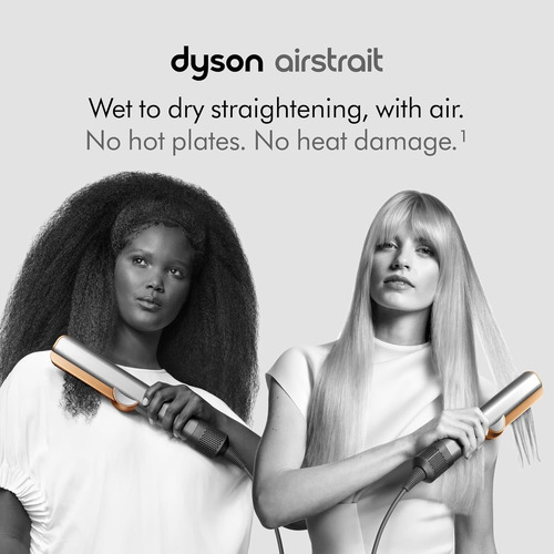 Plancha Secador De Pelo Dyson Airstrait Pelo Mojado A Seco Níquel/cobre