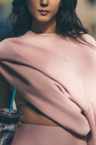 Alo Yoga Campera Accolade Crew Neck Buzo Rosa Xl - 16 Accolade Crew Neck
