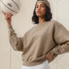 Alo Yoga Campera Accolade Crew Neck Buzo Marrón Claro S - 4 Accolade Crew Neck