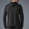 Alo Yoga Remera De Manga Larga Con Capucha Para Hombre Conqu Negro Conquer Reform S Lisa