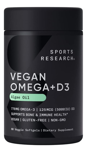 Vegan Omega 630mg X60 Capsulas - Sports Research