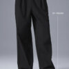 Alo Yoga Pantalon Suit Up Regular Tiro Medio Fit Holgado Negro Liso M - 8