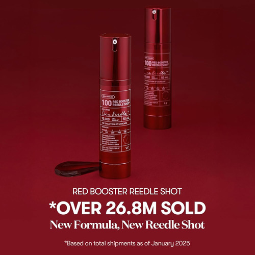 Vt Cosmetics Red Booster Reedle Shot 100 - Combate Arrugas Madura Noche