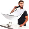 Capa Para Afeitarse Con Sopapa Manta Atrapa Pelo Barba Color Blanco