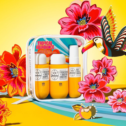 Sol De Janeiro Kit Champú, Spray Y Acondicionador Reparador