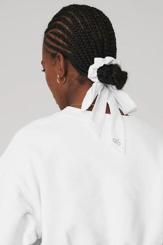 Alo Yoga Knots Tie Scrunchie Colita De Cabello Blanco Love Knots Tie