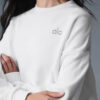 Alo Yoga Remera Ccolade Crew Neck Pullover Suéter De French Blanco French Terry Con Textura Lisa Por Fuera Y Afelpada Por Dentro L - 36
