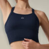 Alo Yoga Musculosa Deportivo Seamless Ribbed Bra Tank Azul Marino Seamless Rbbed M - 34