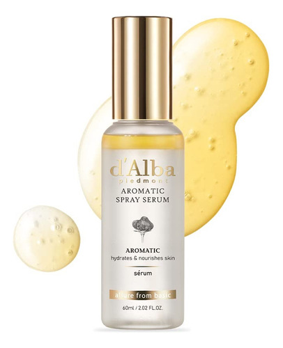 Dalba Aromatic Spray Serum- Trufa Blanca Agua De Rosas 60ml Todo Tipo De Piel Día/noche
